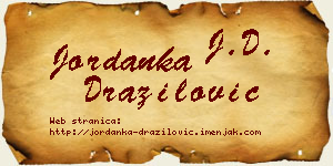 Jordanka Dražilović vizit kartica